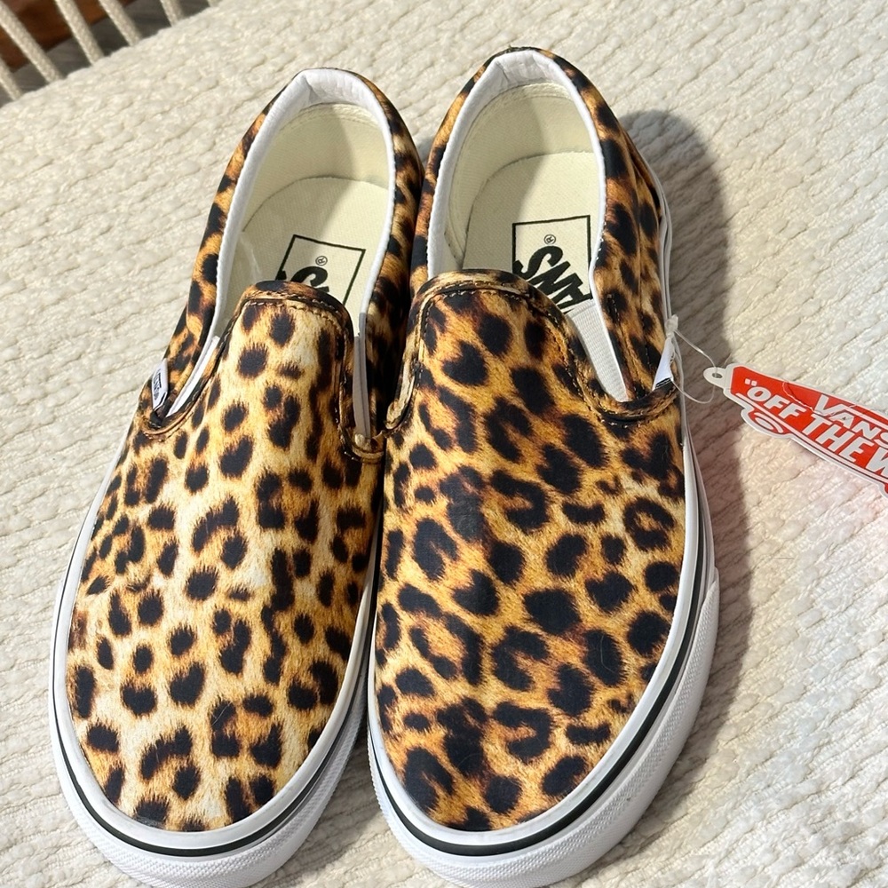 Leopard Vans. Size 7